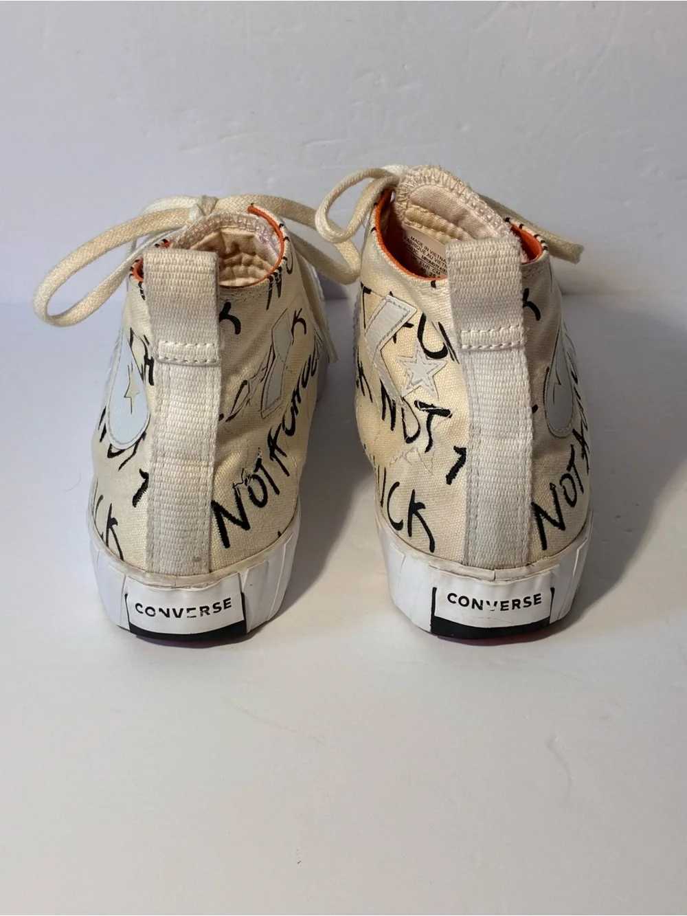 Converse UNT1TL3D Not A Chuck Hi Top Sneakers Men's 7 EU 40 White Canvas - Picture 3 of 12